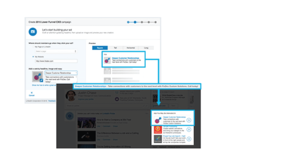 Reklama tekstowa Linkedin