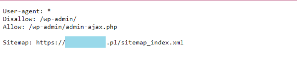 Tak wyglądają podstawowe ustawienia pliku Robots.txt wraz z sitemap.xml