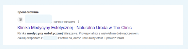 Reklama medycyny estetycznej w sieci wyszukiwania