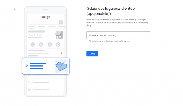 3 krok zakładania profilu GMF