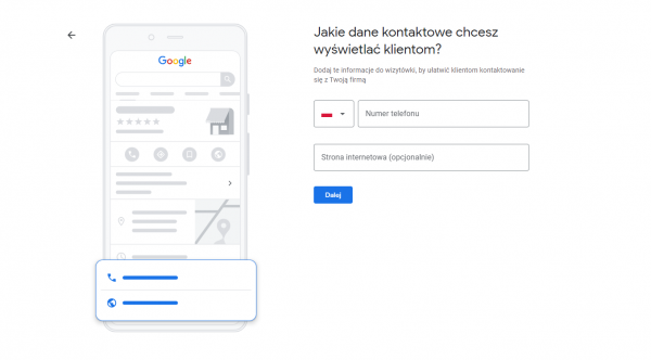 5 krok zakładania profilu GMF