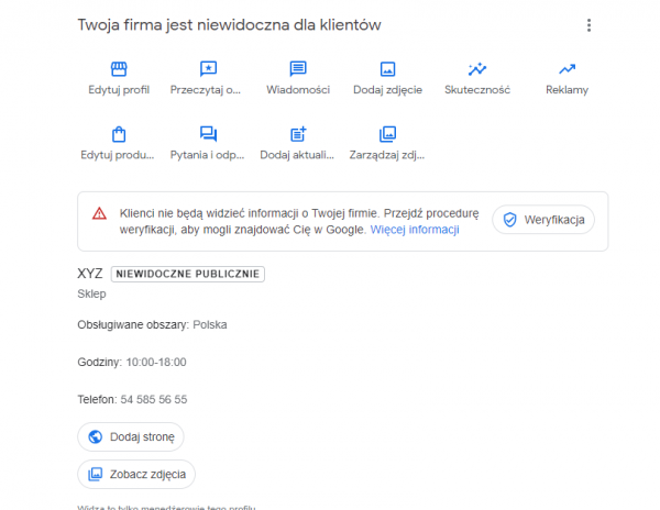Panel edycji GMF